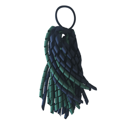 Bottle Green & Navy Hair Accessories - Ponytails and Fairytales