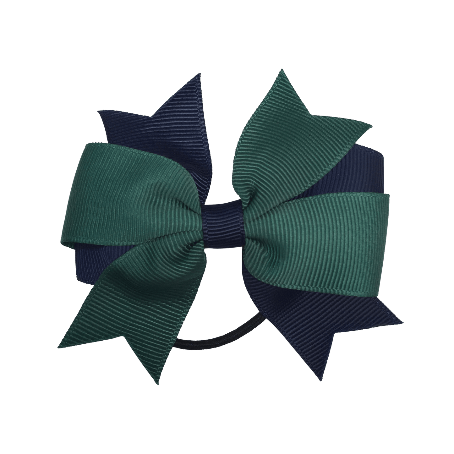 Bottle Green & Navy Hair Accessories - Ponytails and Fairytales