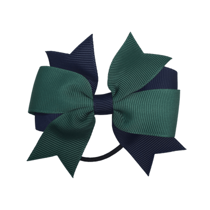 Bottle Green & Navy Hair Accessories - Ponytails and Fairytales
