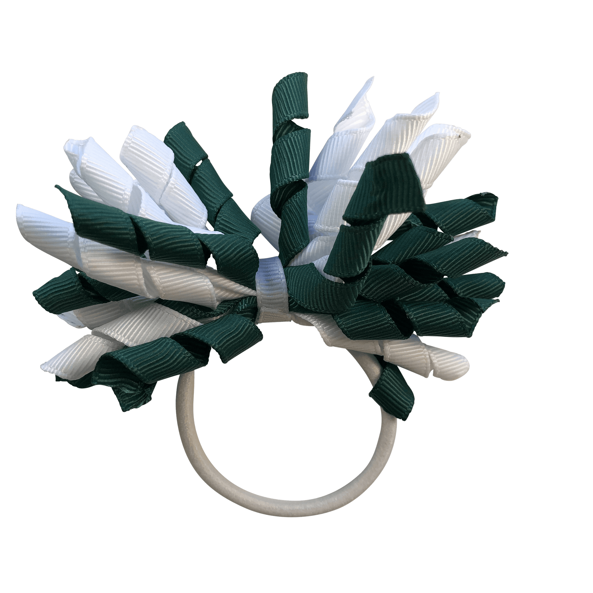 Bottle Green & White Hair Accessories - Assorted Hair Accessories - School Uniform Hair Accessories - Ponytails and Fairytales