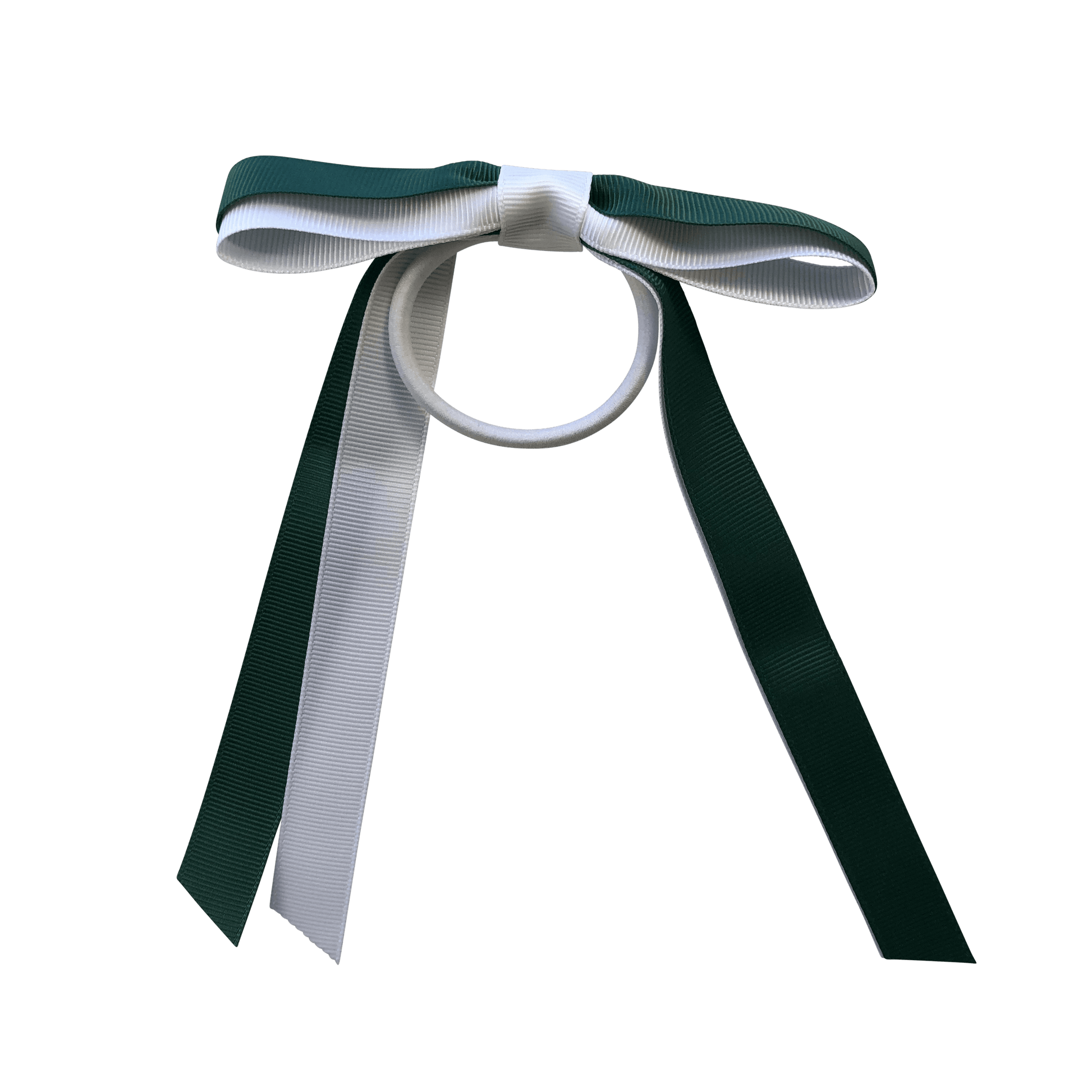 Bottle Green & White Hair Accessories - Assorted Hair Accessories - School Uniform Hair Accessories - Ponytails and Fairytales
