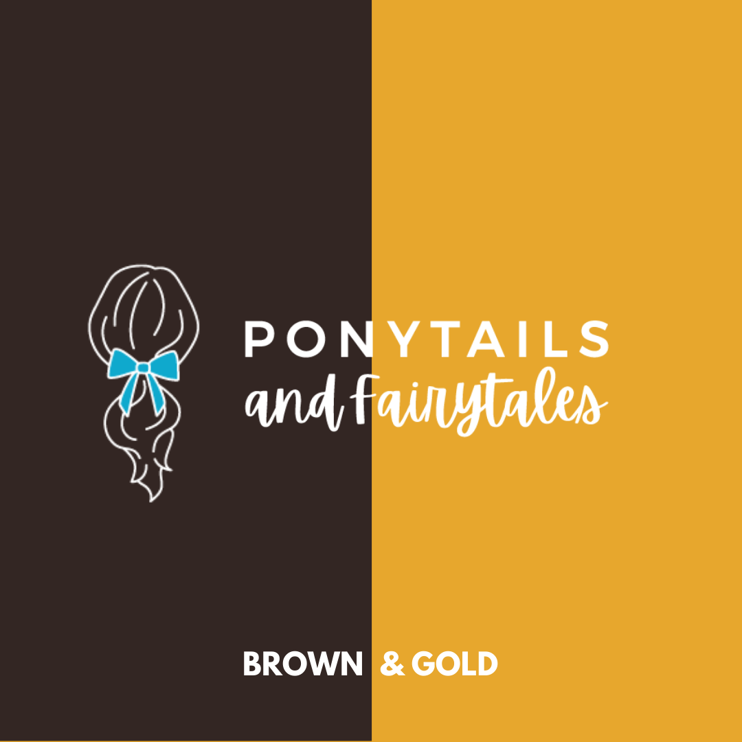 Brown & Gold Hair Accessories Assorted Hair Accessories School Ponytails - Colours 