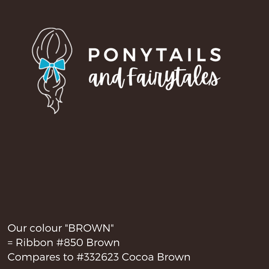 Brown Hair Accessories Assorted Hair Accessories School Ponytails - Colours 