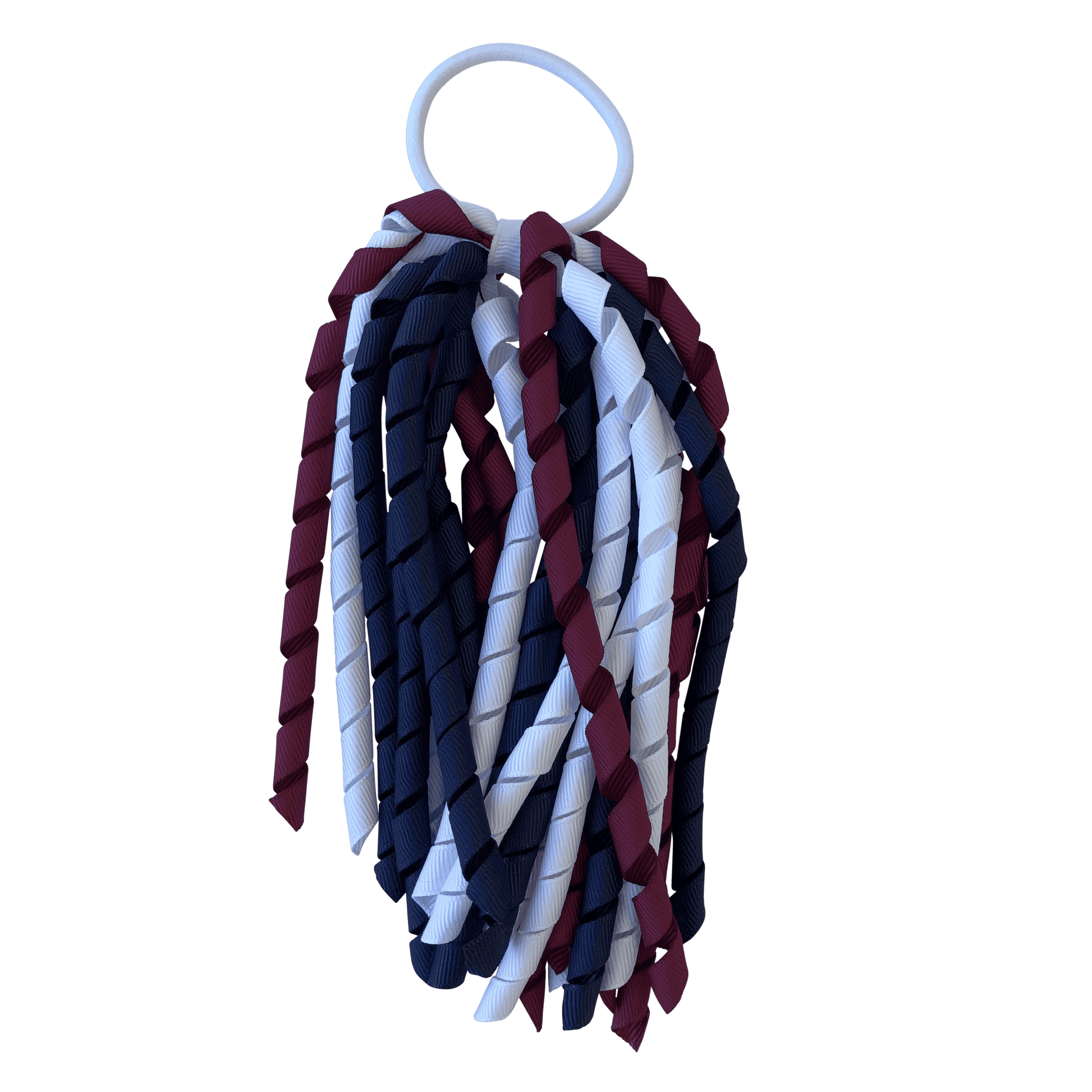 Burgundy Maroon & Navy & White Hair Accessories - Assorted Hair Accessories - School Uniform Hair Accessories - Ponytails and Fairytales