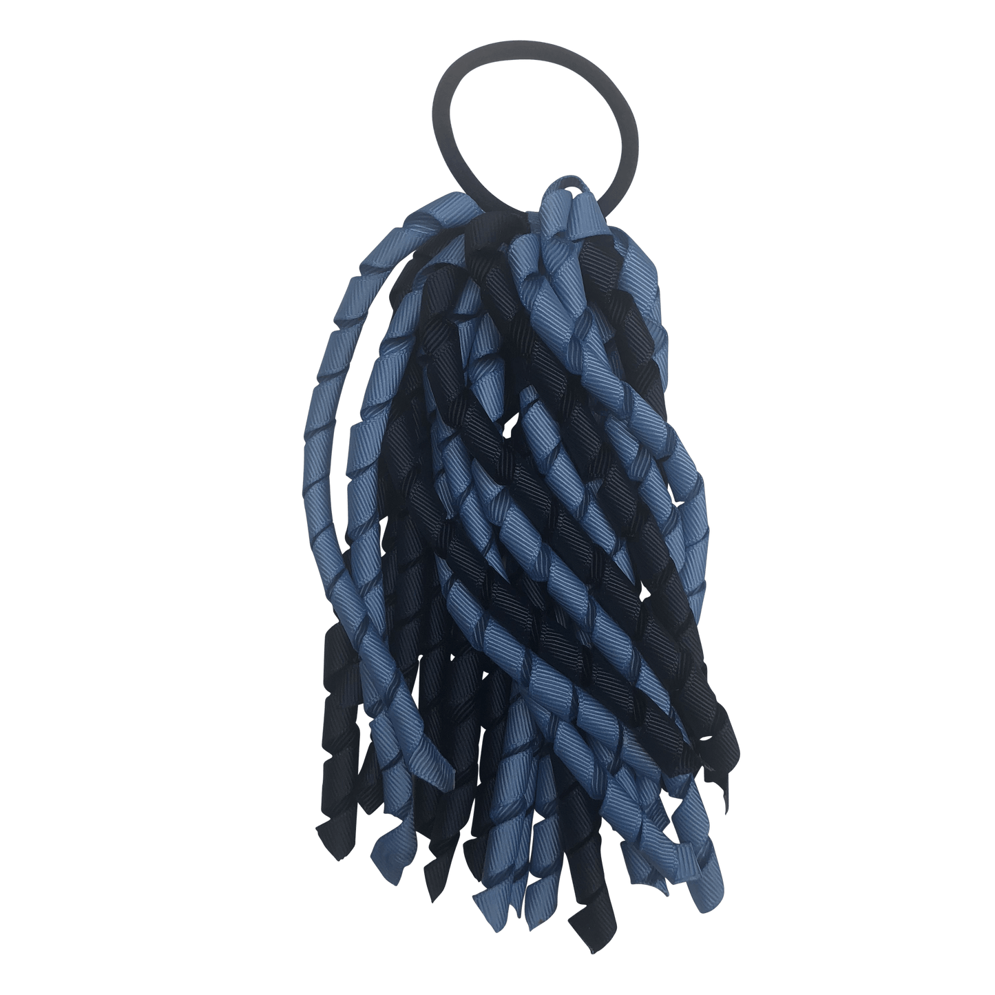 Cornflower Blue & Navy Hair Accessories - Ponytails and Fairytales