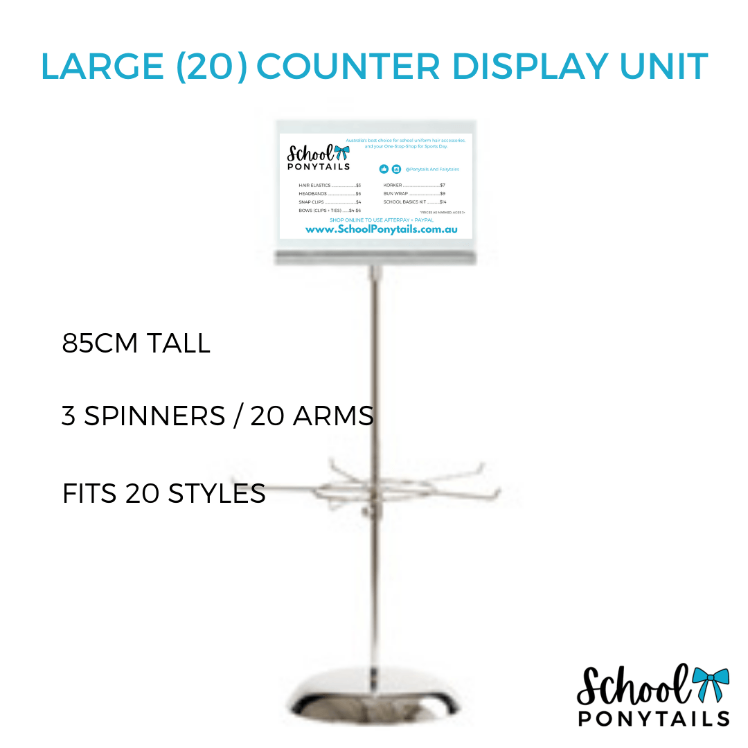 Counter Display Unit: Large (20) Spinner Display School Ribbons Pty Ltd 