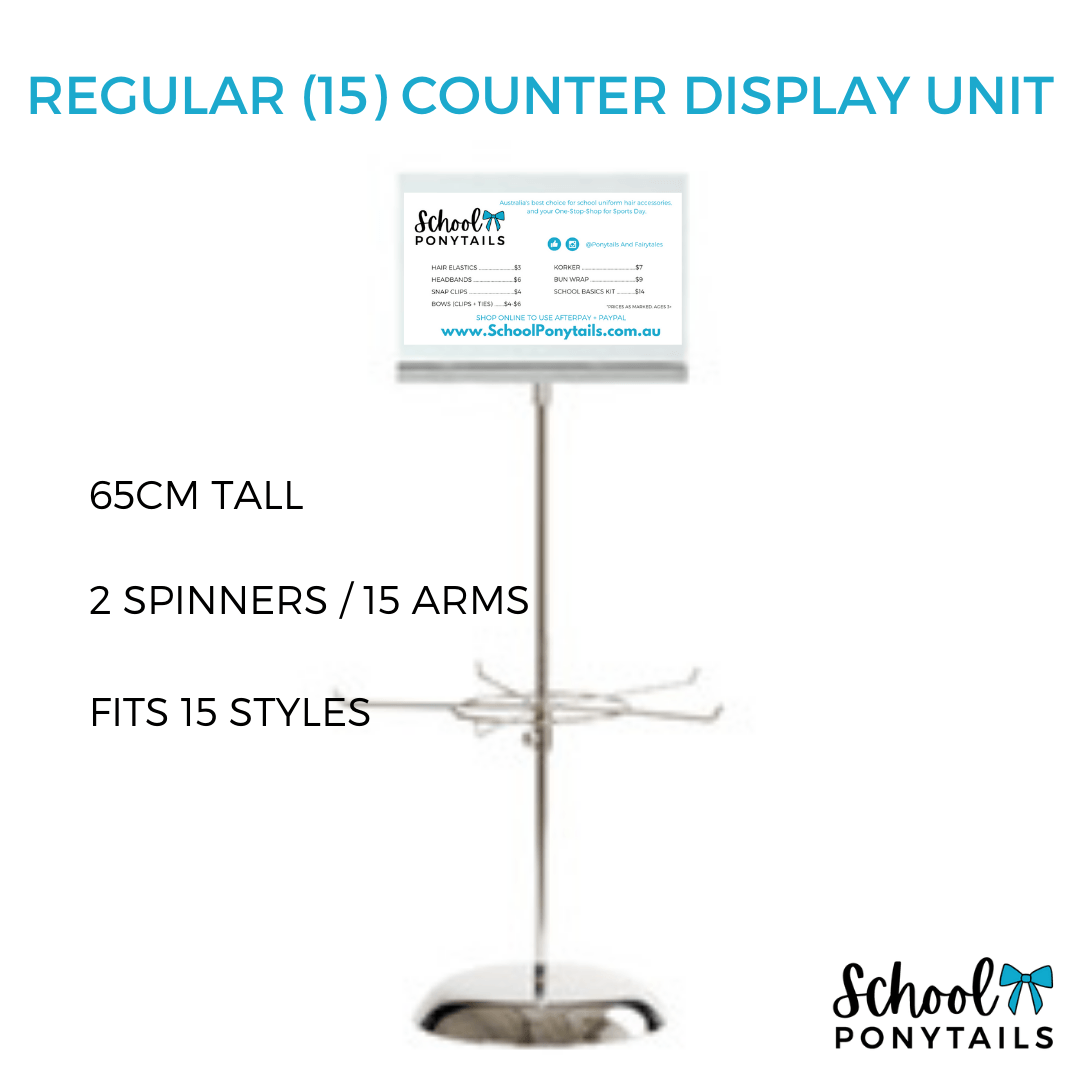 Counter Display Unit: Regular (15) Spinner Display School Ribbons Pty Ltd 