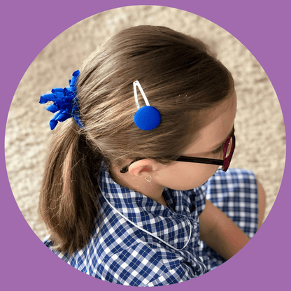Covered Buttons: Solid Colours - Navy Hair clips Ella Made 