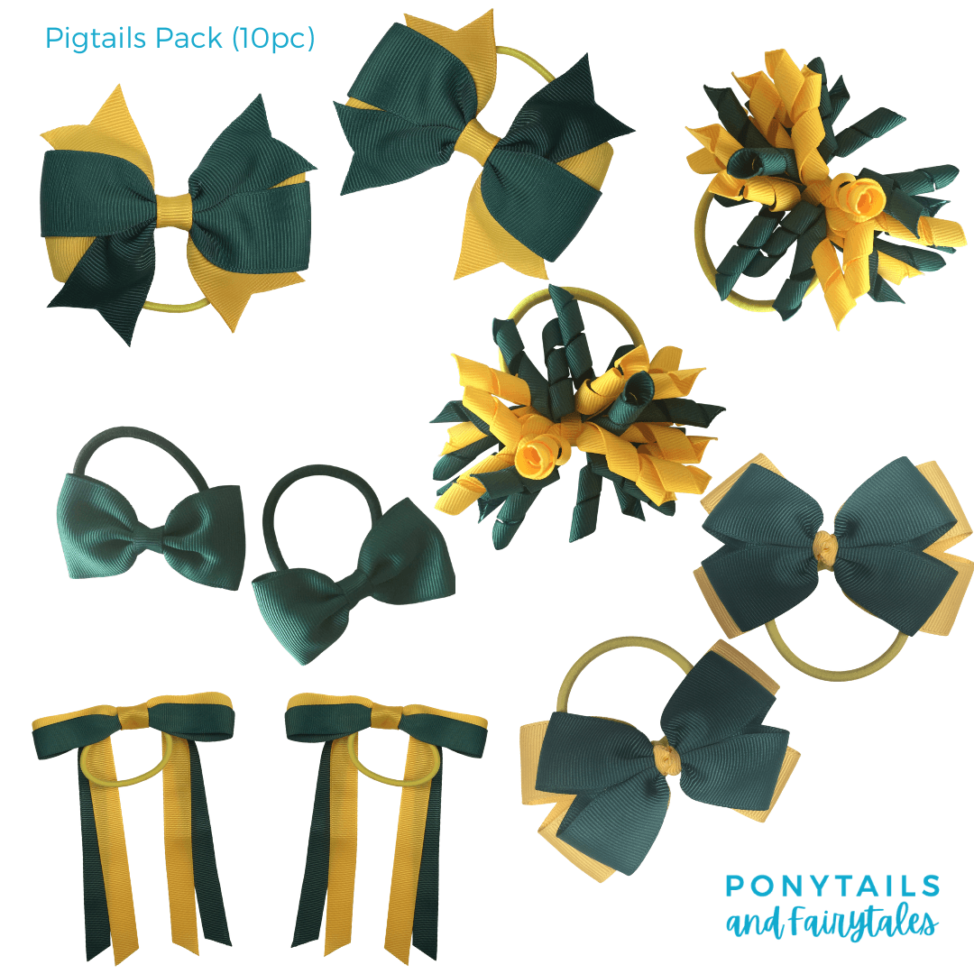 Custom Colours: Choose Your Own (3) - Assorted Hair Accessories - School Uniform Hair Accessories - Ponytails and Fairytales