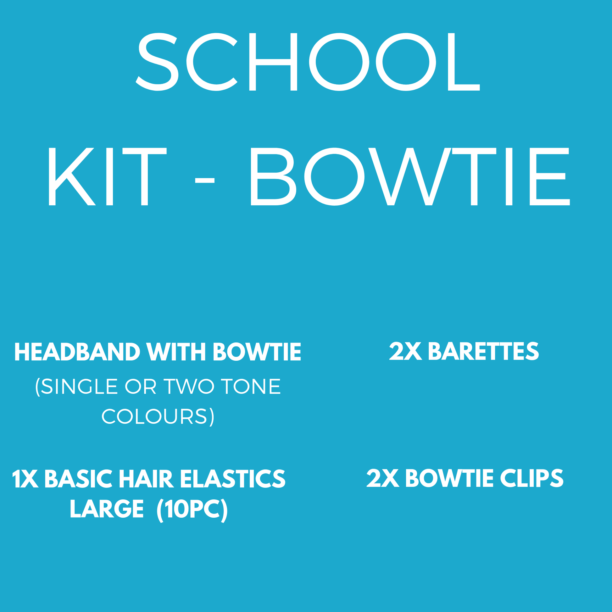 Custom Colours: Choose Your Own (3) - Assorted Hair Accessories - School Uniform Hair Accessories - Ponytails and Fairytales