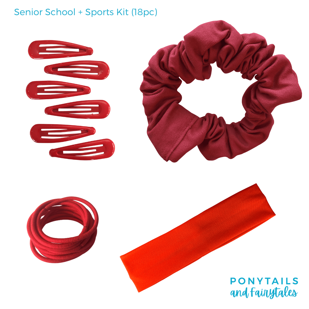 Custom Colours: Choose Your Own (3) - Assorted Hair Accessories - School Uniform Hair Accessories - Ponytails and Fairytales