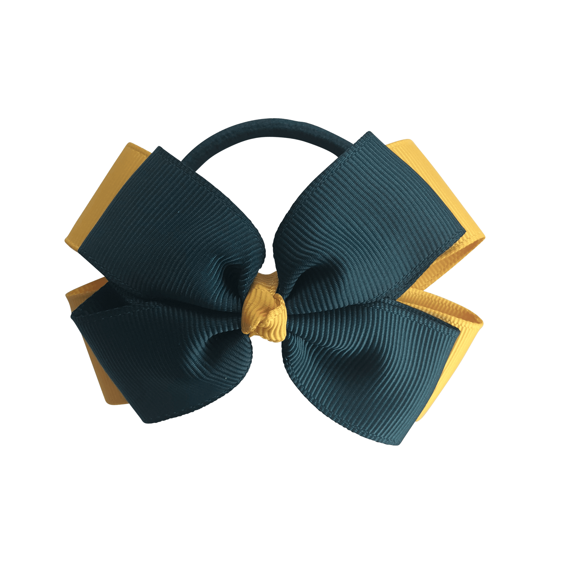 Darkest Petrol Green & Gold Hair Accessories - Ponytails and Fairytales
