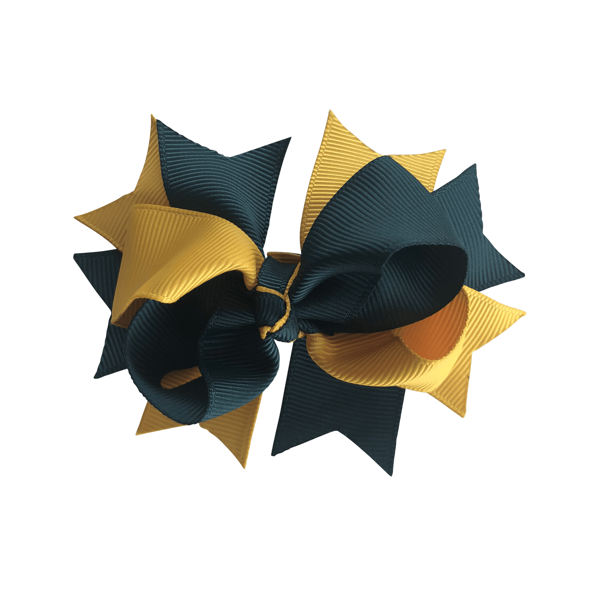 Darkest Petrol Green & Gold Hair Accessories - Ponytails and Fairytales