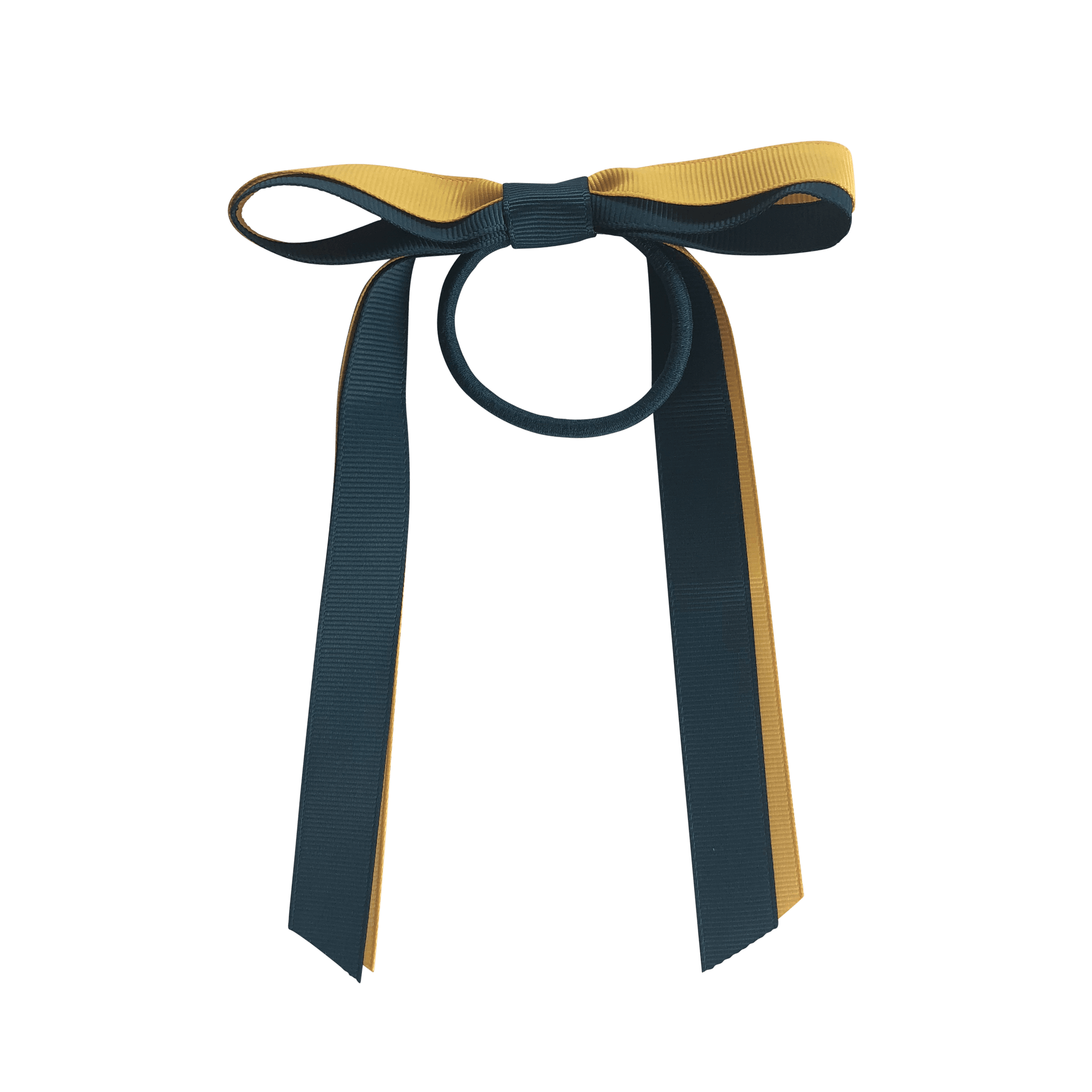 Darkest Petrol Green & Gold Hair Accessories - Ponytails and Fairytales