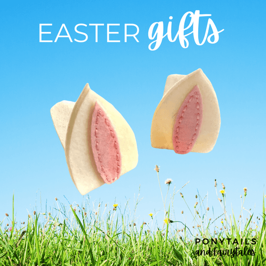 Easter Bunny Ears (pair) - easter - School Uniform Hair Accessories - Ponytails and Fairytales