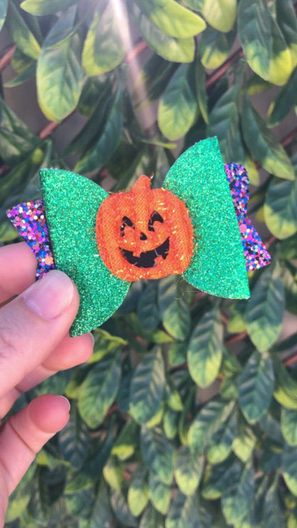 Petrified Pumpkin Halloween Hair Clip
