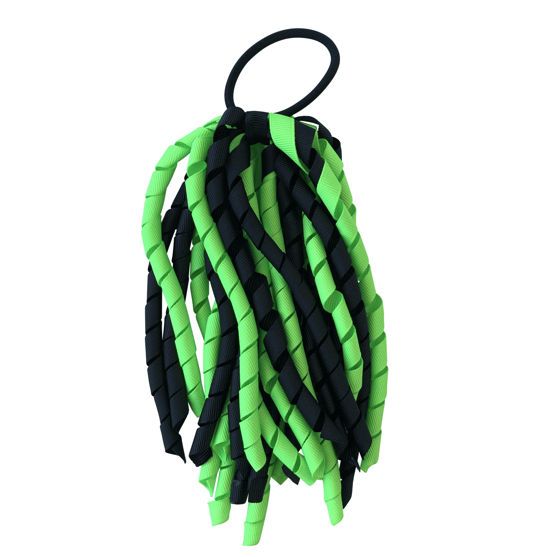 Fluoro Green & Black Hair Accessories - Assorted Hair Accessories - School Uniform Hair Accessories - Ponytails and Fairytales