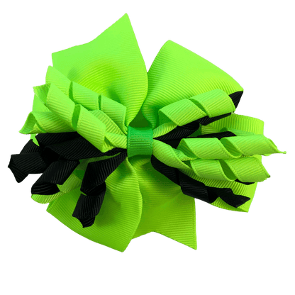 Fluoro Yellow & Black Hair Accessories - Assorted Hair Accessories - School Uniform Hair Accessories - Ponytails and Fairytales