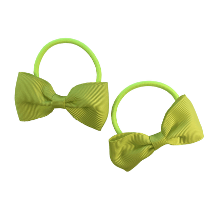 Fluoro Yellow Hair Accessories - Assorted Hair Accessories - School Uniform Hair Accessories - Ponytails and Fairytales