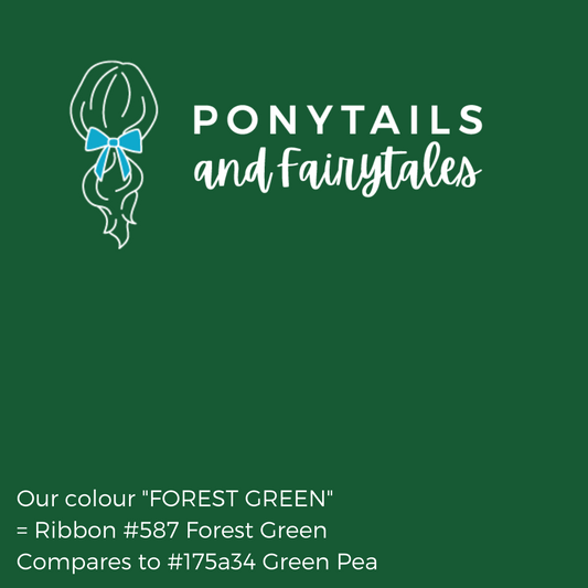 Forest Green Hair Accessories - Ponytails and Fairytales