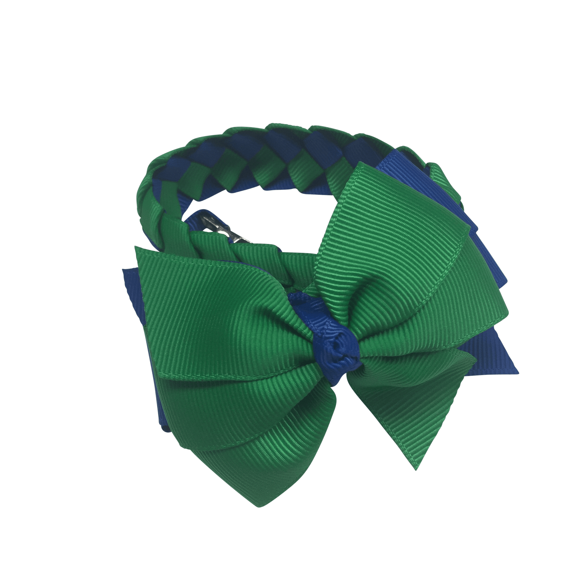 Green & Royal Blue Hair Accessories - Ponytails and Fairytales