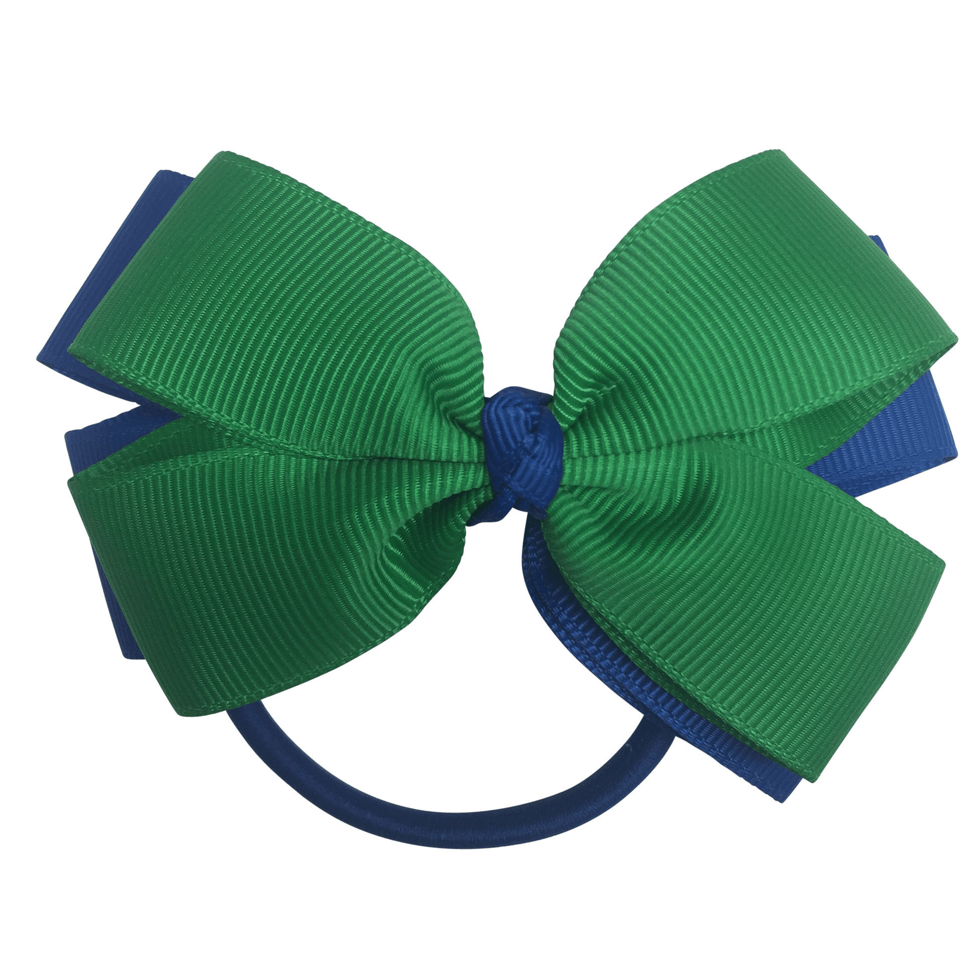 Green & Royal Blue Hair Accessories - Ponytails and Fairytales