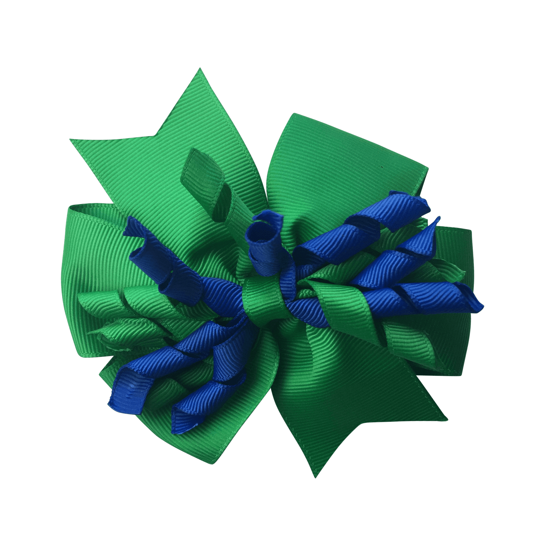 Green & Royal Blue Hair Accessories - Ponytails and Fairytales