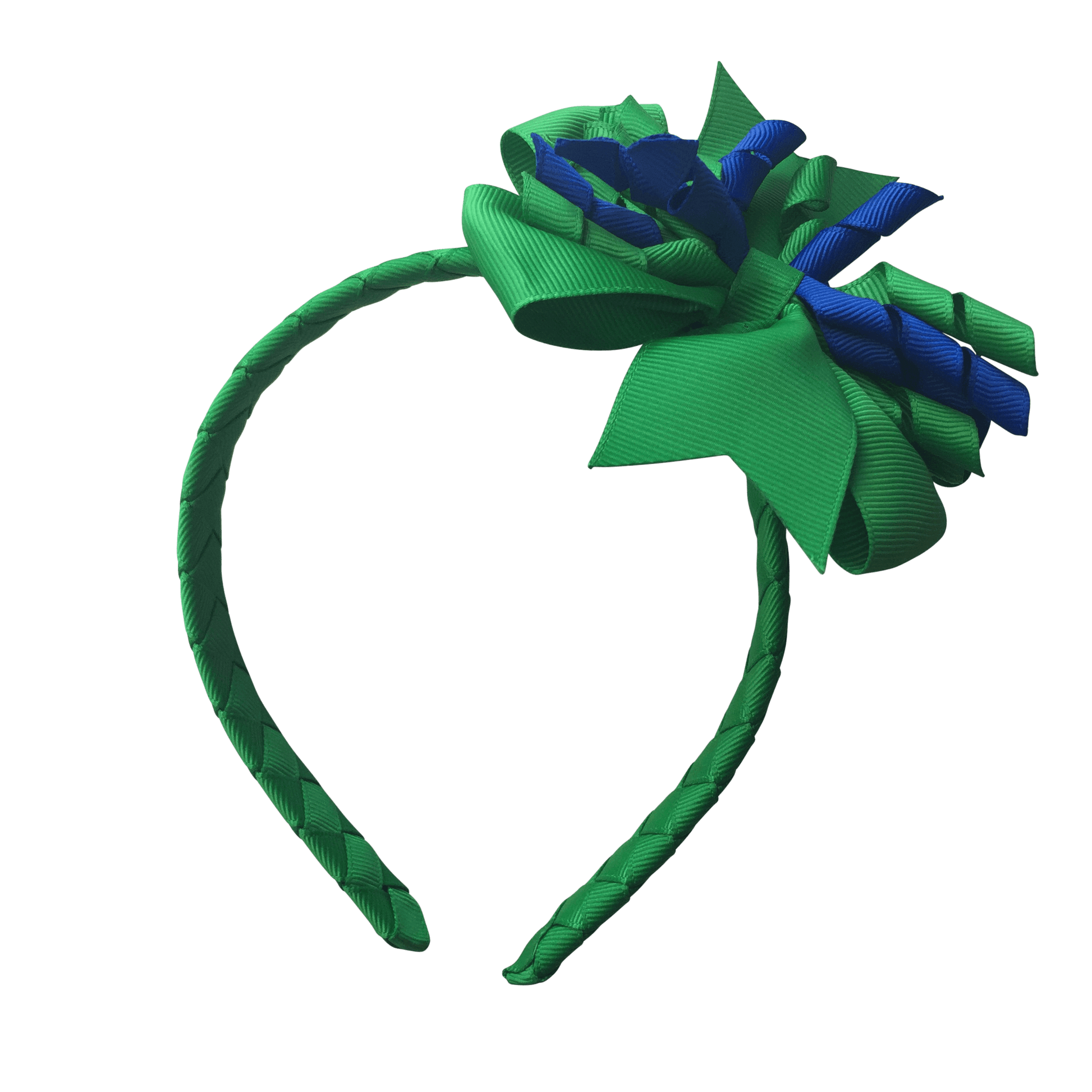 Green & Royal Blue Hair Accessories - Ponytails and Fairytales