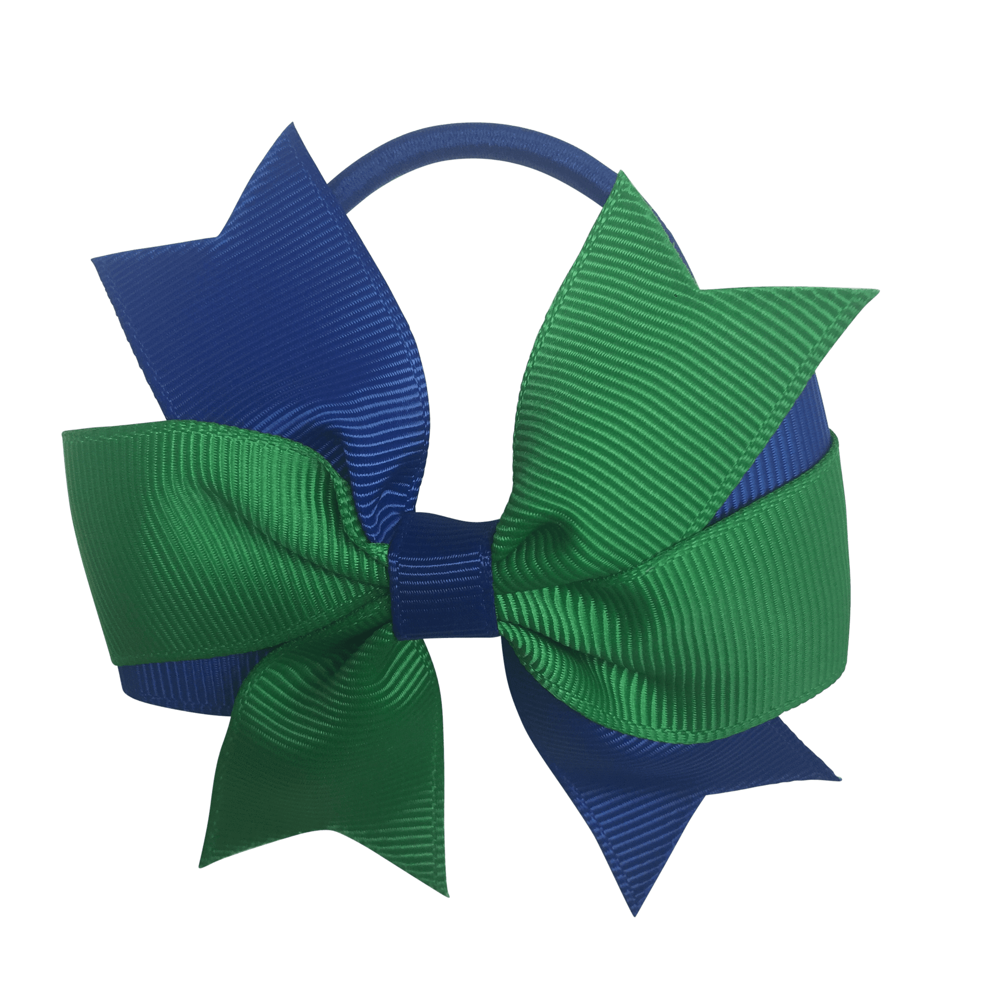 Green & Royal Blue Hair Accessories - Ponytails and Fairytales