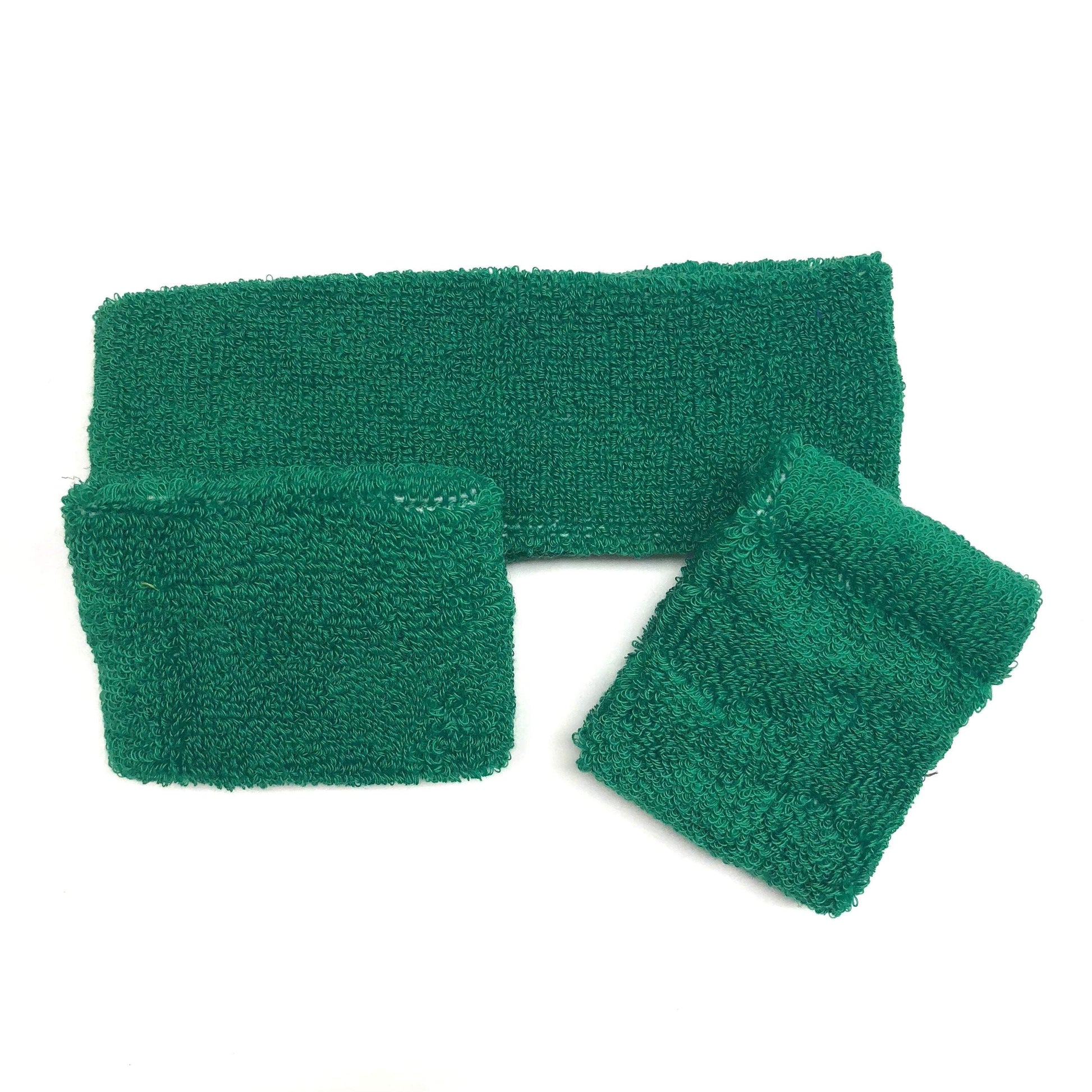 Green Sweat Band Set (3pc) - Ponytails and Fairytales