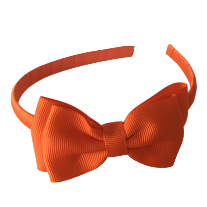Headband with Bowtie - Solid Colours - Headbands - School Uniform Hair Accessories - Ponytails and Fairytales