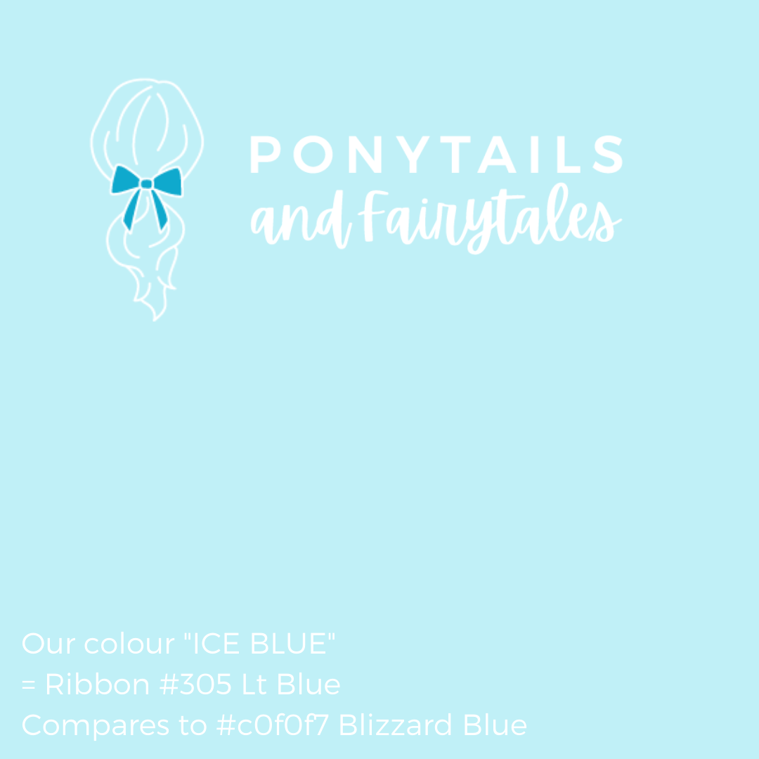 Ice Blue Hair Accessories Assorted Hair Accessories School Ponytails - Colours 