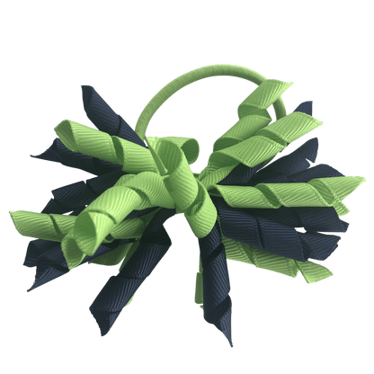 Kiwi Green & Navy Hair Accessories - Assorted Hair Accessories - School Uniform Hair Accessories - Ponytails and Fairytales