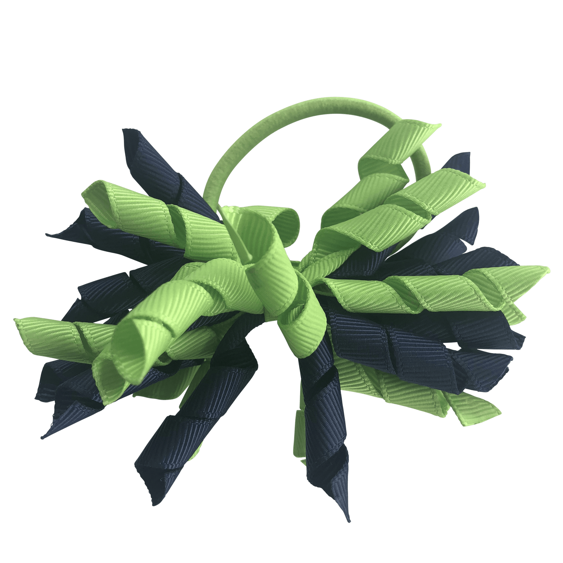 Kiwi Green & Navy Hair Accessories - Assorted Hair Accessories - School Uniform Hair Accessories - Ponytails and Fairytales