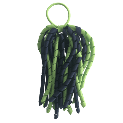 Kiwi Green & Navy Hair Accessories - Assorted Hair Accessories - School Uniform Hair Accessories - Ponytails and Fairytales