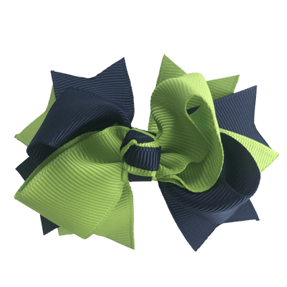 Kiwi Green & Navy Hair Accessories - Assorted Hair Accessories - School Uniform Hair Accessories - Ponytails and Fairytales