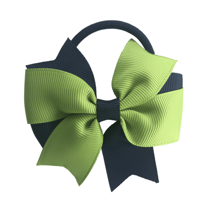 Kiwi Green & Navy Hair Accessories - Assorted Hair Accessories - School Uniform Hair Accessories - Ponytails and Fairytales