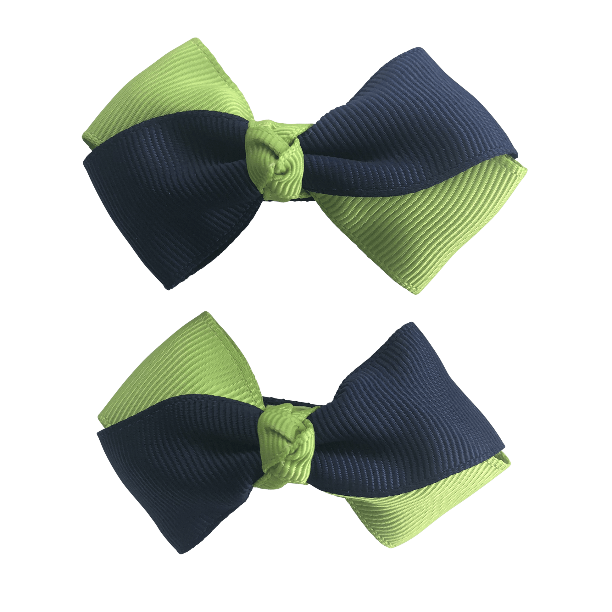 Kiwi Green & Navy Hair Accessories - Assorted Hair Accessories - School Uniform Hair Accessories - Ponytails and Fairytales