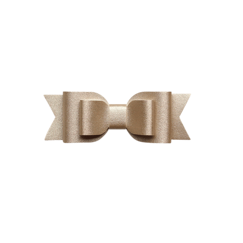 Layered Faux Leather Big Bow Clip - Ponytails and Fairytales