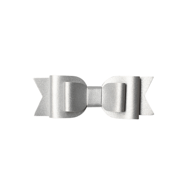 Layered Faux Leather Big Bow Clip - Ponytails and Fairytales