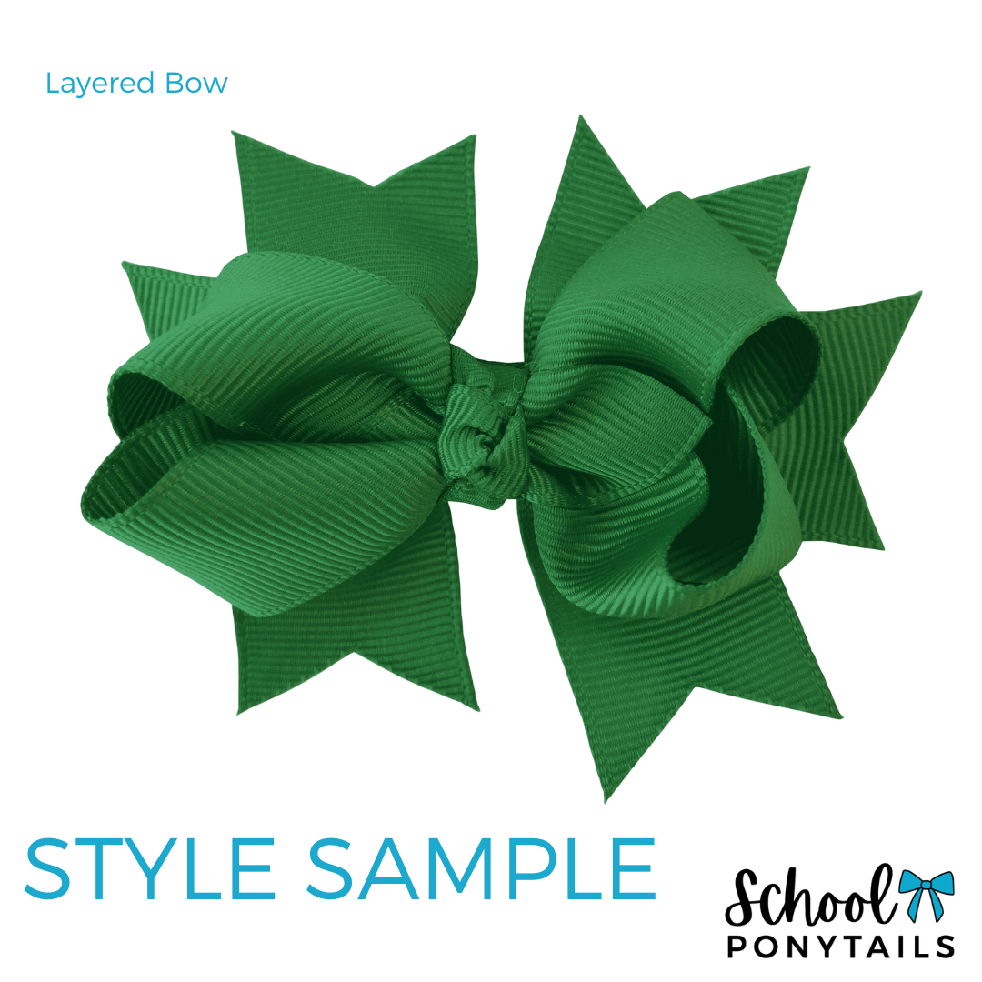 Layered Bows - Solid Colour