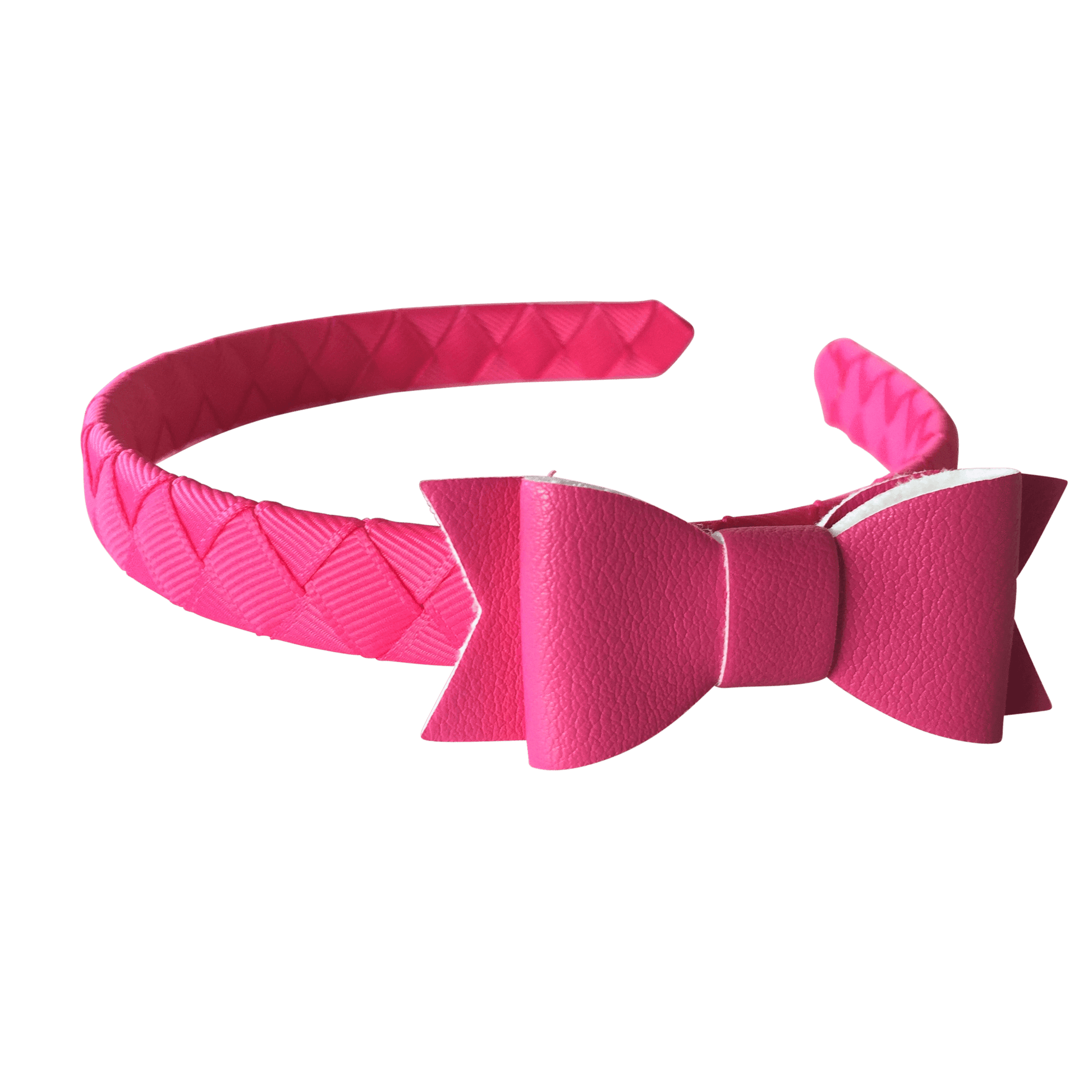 Leather Look Petite Bowtie Headband - Ponytails and Fairytales