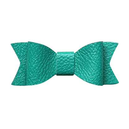 Leather Look Petite Bowtie Headband - Ponytails and Fairytales