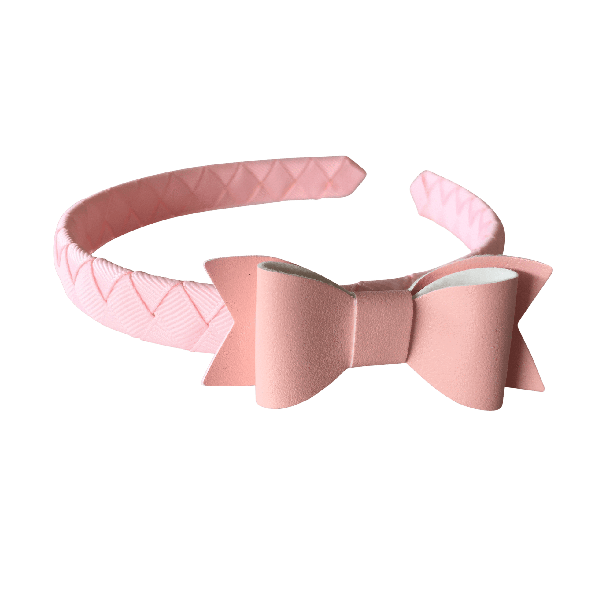 Leather Look Petite Bowtie Headband - Ponytails and Fairytales