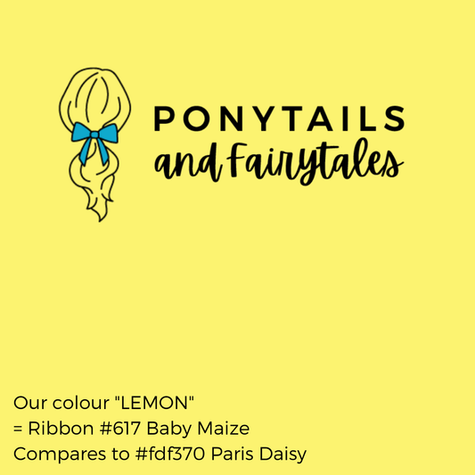 Lemon Hair Accessories Assorted Hair Accessories School Ponytails - Colours 