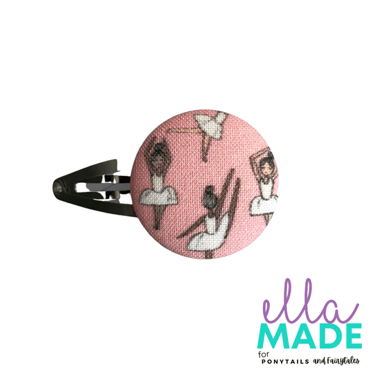 Limited Edition: Ballerina Covered Buttons Hair clips Ella Made 