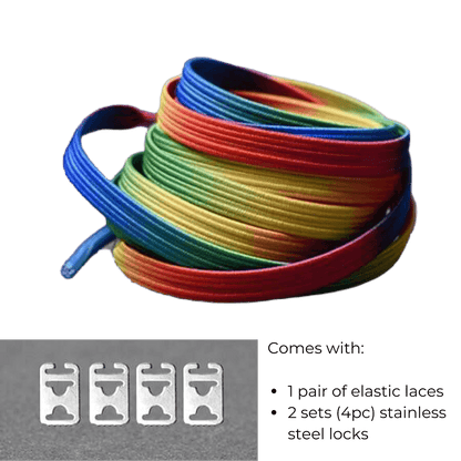 No Tie Elastic Shoelaces - Carnival and event - School Uniform Hair Accessories - Ponytails and Fairytales