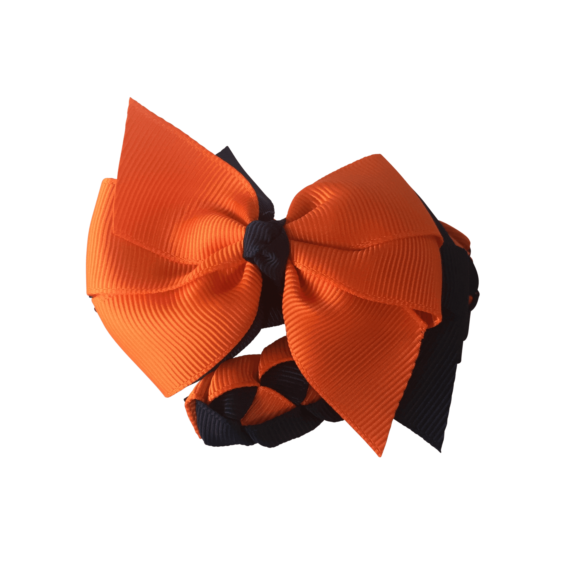 Orange & Navy Hair Accessories - Ponytails and Fairytales