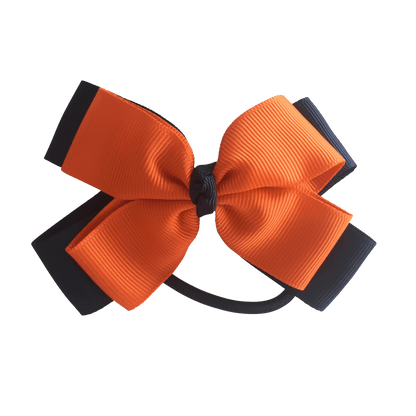 Orange & Navy Hair Accessories - Ponytails and Fairytales
