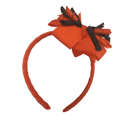 Orange & Navy Hair Accessories - Ponytails and Fairytales